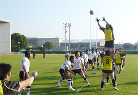 NTTドコモ関西との練習試合写真