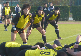 NTTドコモ関西との練習試合写真