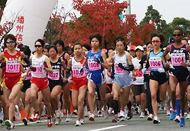 2008神戸全日本女子ハーフマラソン写真