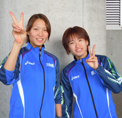 仙頭選手と青山選手写真